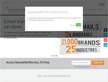 Tablet Screenshot of newslettermonitor.com